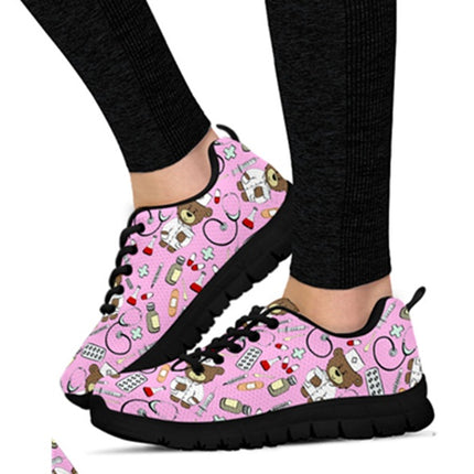 Bear Nurse Bubble Gum Women's Sneakers