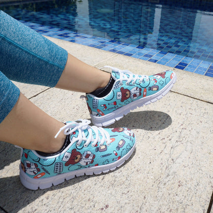 Damskie sneakersy Bear Nurse w jasnoniebieskim kolorze