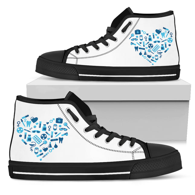 Nurse Canvas Hi Top 9 - Nurse Kicks - Nurse Shoes 