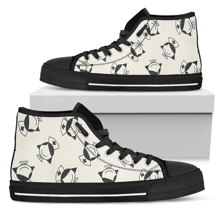 Nurse Canvas Hi Top 16 - Nurse Kicks - Nurse Shoes 