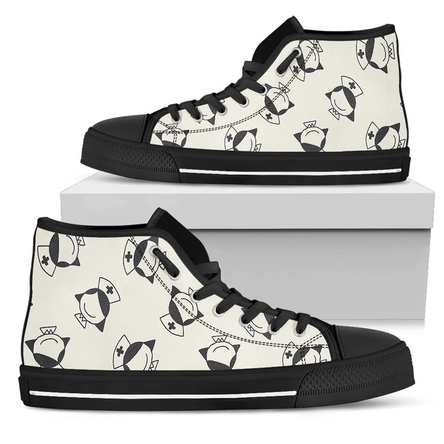 Nurse Canvas Hi Top 16 - Nurse Kicks - Nurse Shoes 