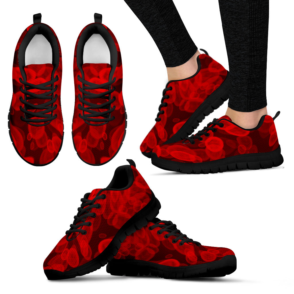 Red Blood Cell Sneakers - Nurse Kicks - Nurse Shoes 