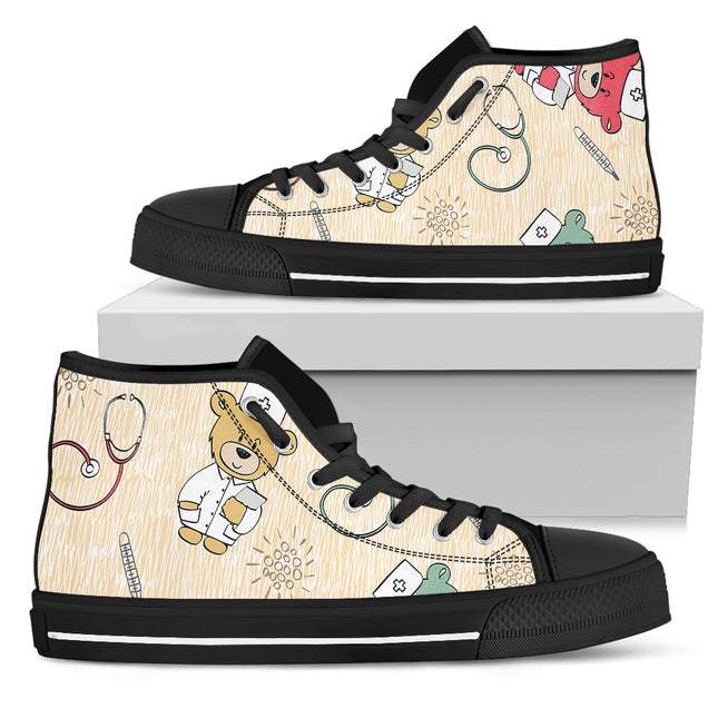 Nurse Canvas Hi Top 12 - Nurse Kicks - Nurse Shoes 