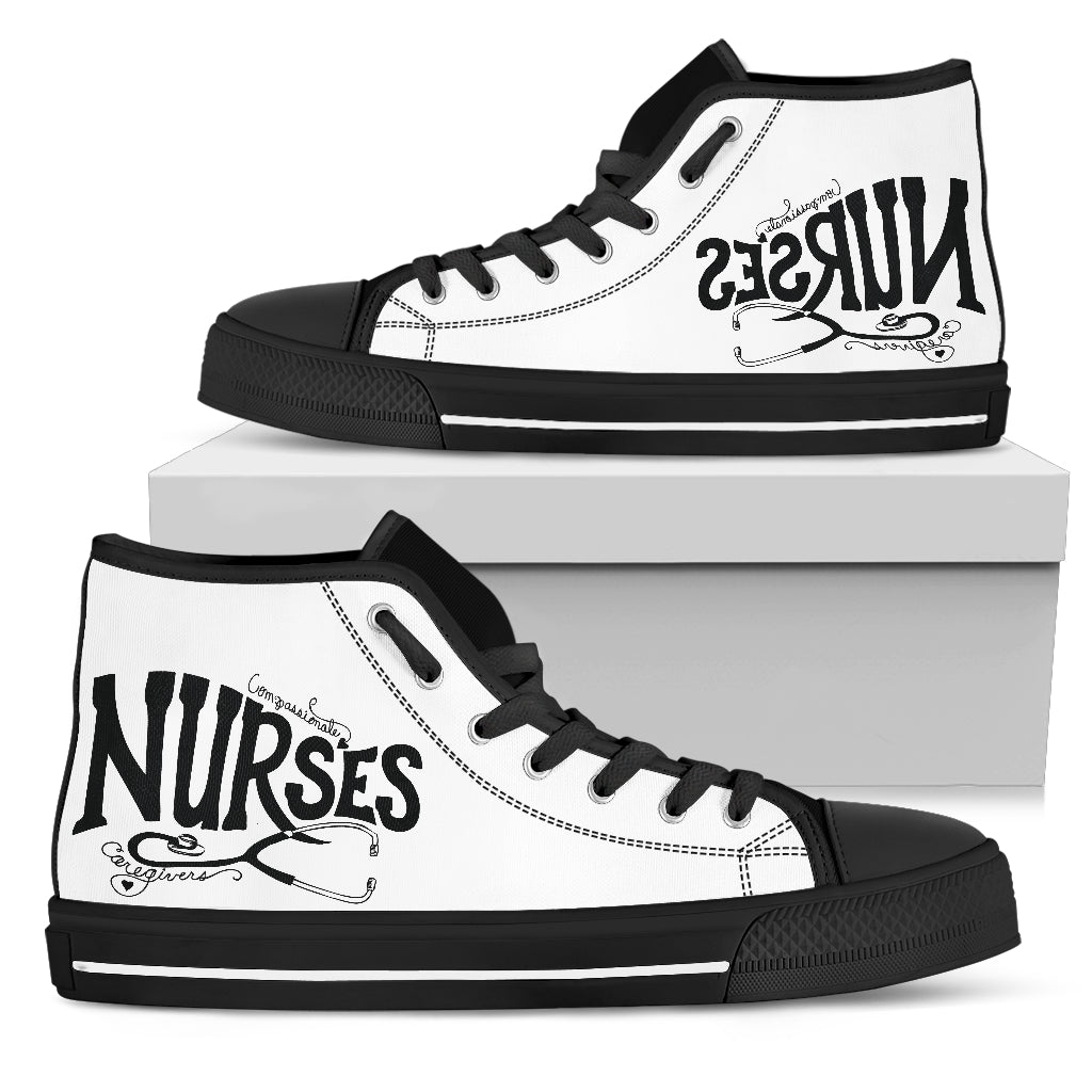 Nurse Canvas Hi Top 5 - Nurse Kicks - Nurse Shoes 