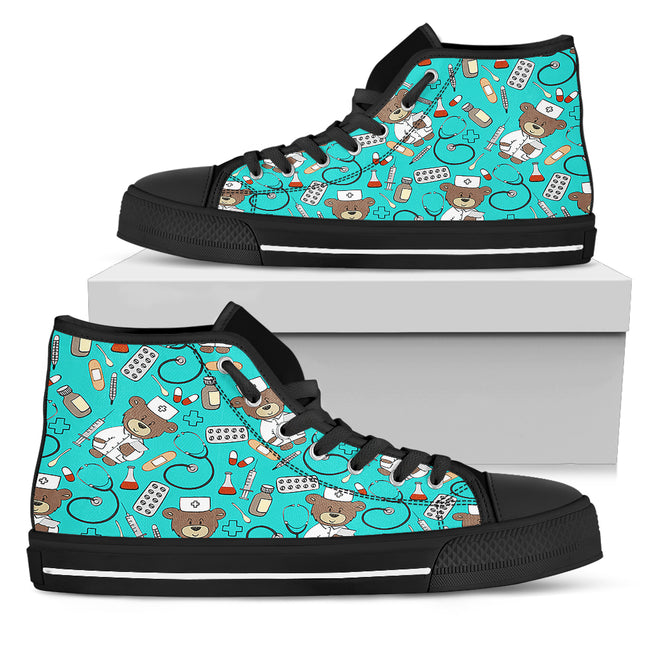 Nurse Canvas Hi Top 14 - Nurse Kicks - Nurse Shoes 