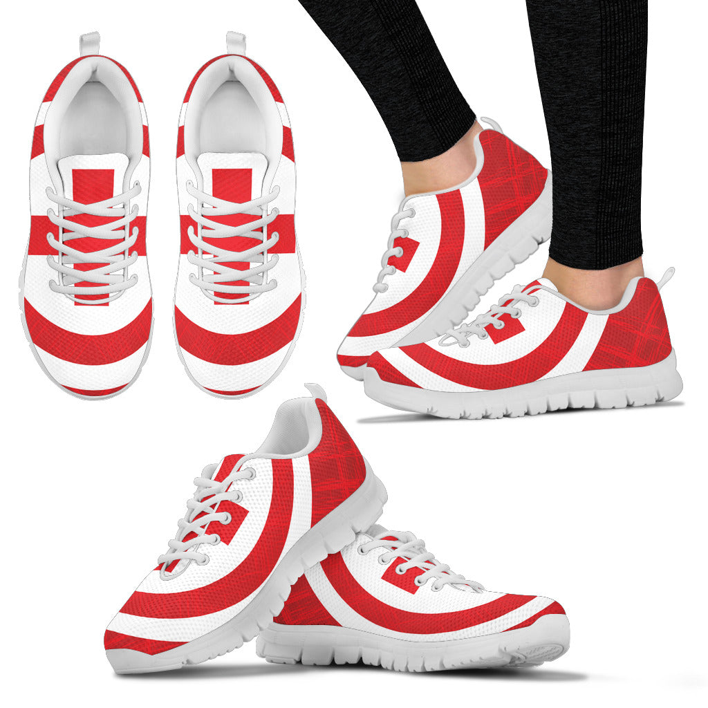 The Bold Red Cross Sneakers - Nurse Kicks - Nurse Shoes 