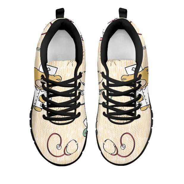 Bear Cream Nurse Sneakers