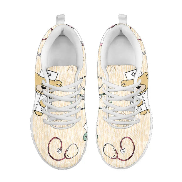 Bear Cream Nurse Sneakers