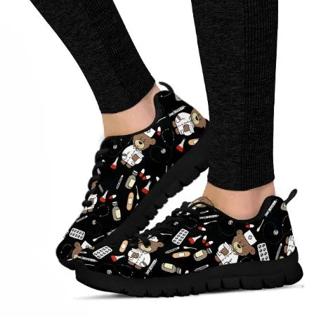 Bear Nurse Sneakers Black