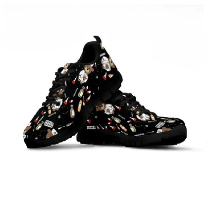Bear Nurse Turnschuhe schwarz