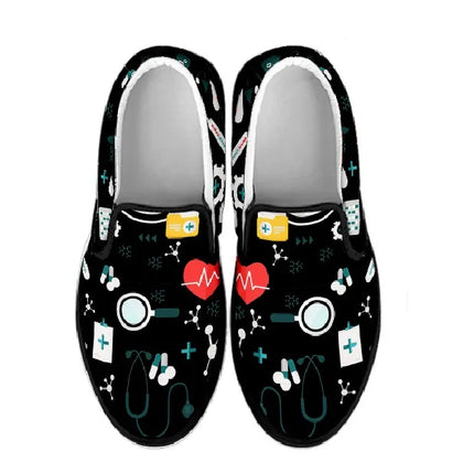 Czarne sneakersy Nurse Slip On