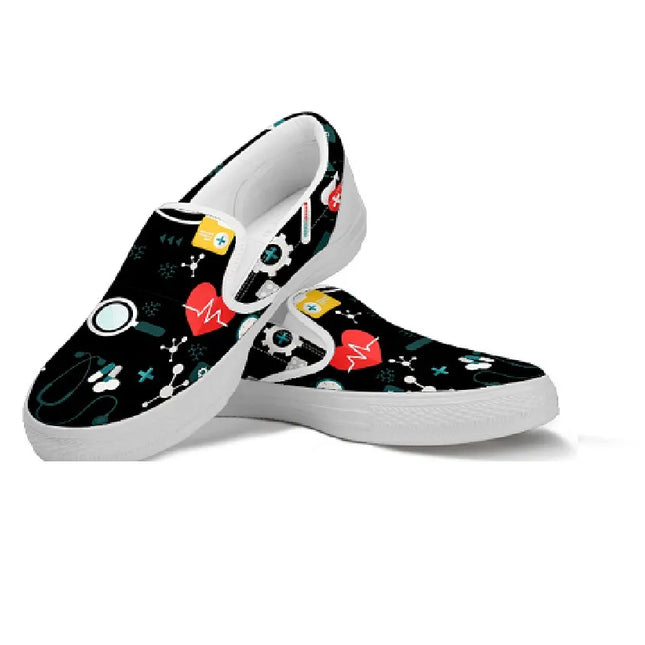 Sneakers Slip On Nere da Infermiera