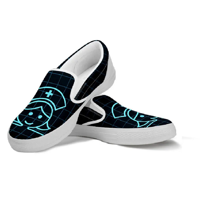 Sneakers Slip On Nere da Infermiera (Infermiera Sorridente)