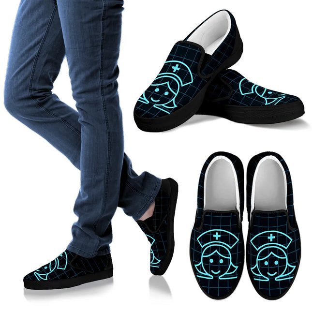 Sneakers Slip On Nere da Infermiera (Infermiera Sorridente)