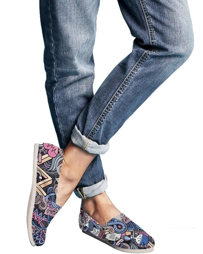 Mind Of A Nurse Canvas Nurse Flats