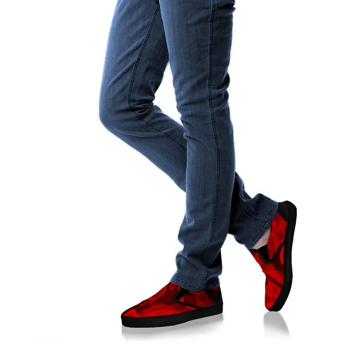 Red Blood Cell Nurse Slip Ons Sneakers