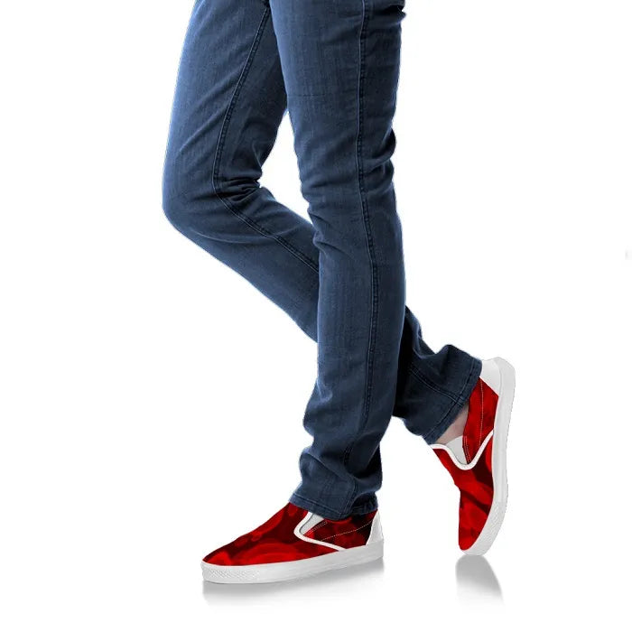 Red Blood Cell Nurse Slip Ons Sneakers