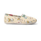 Friendly Bear Beige Canvas Krankenschwester Flats