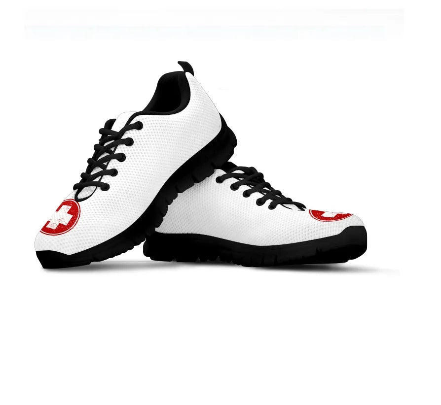 Nurse-Medical Symbol Mesh Sneakers