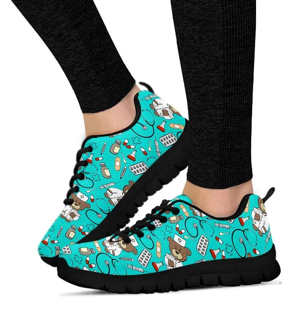 Light Blue Nurse Bear Sneaker