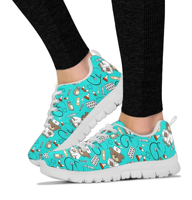 Light Blue Nurse Bear Sneaker