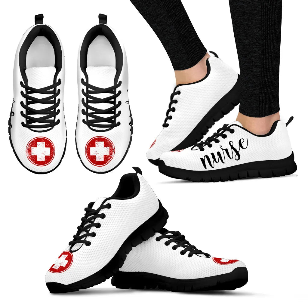 Nurse-Medical Symbol Mesh Sneakers