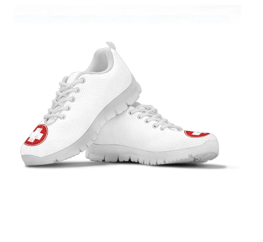 Nurse-Medical Symbol Mesh Sneakers