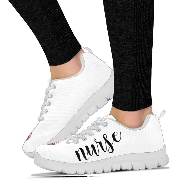 Nurse-Medical Symbol Mesh Sneakers