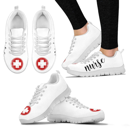 Nurse-Medical Symbol Mesh Sneakers