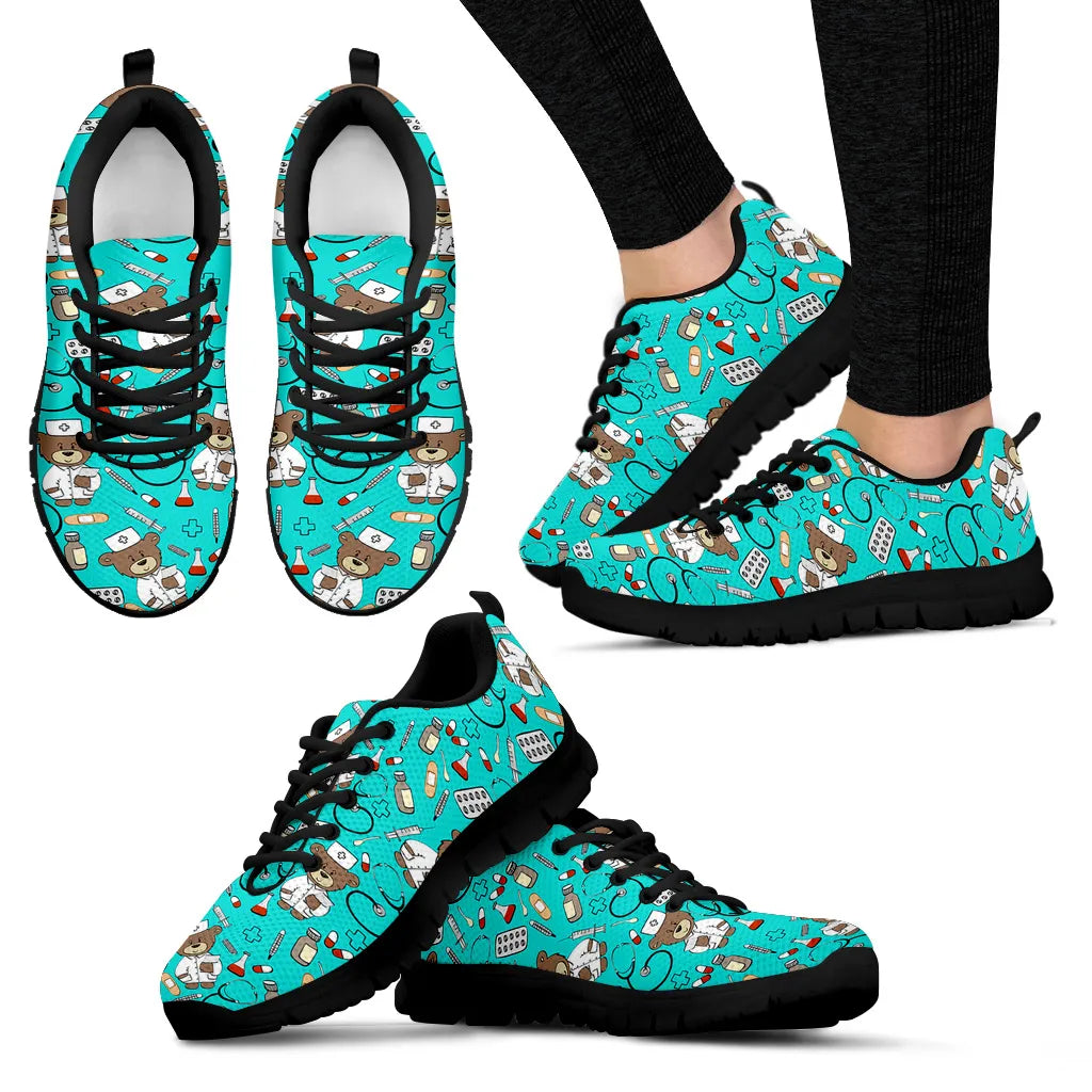 Light Blue Nurse Bear Sneaker