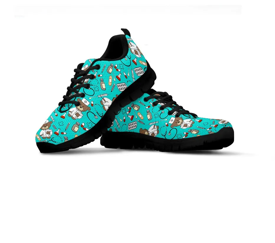 Light Blue Nurse Bear Sneaker