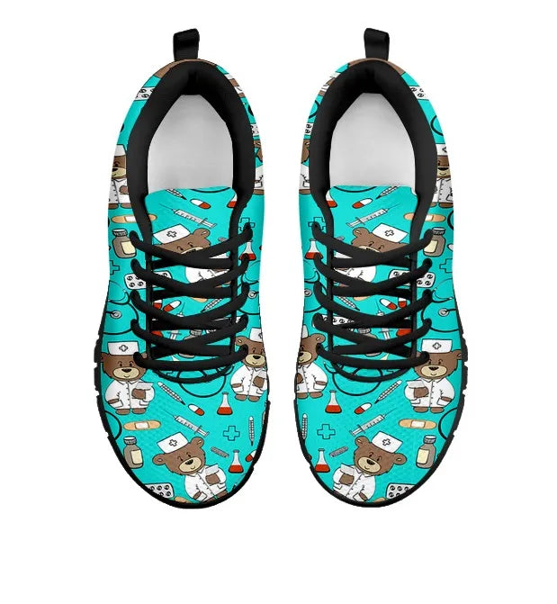Light Blue Nurse Bear Sneaker