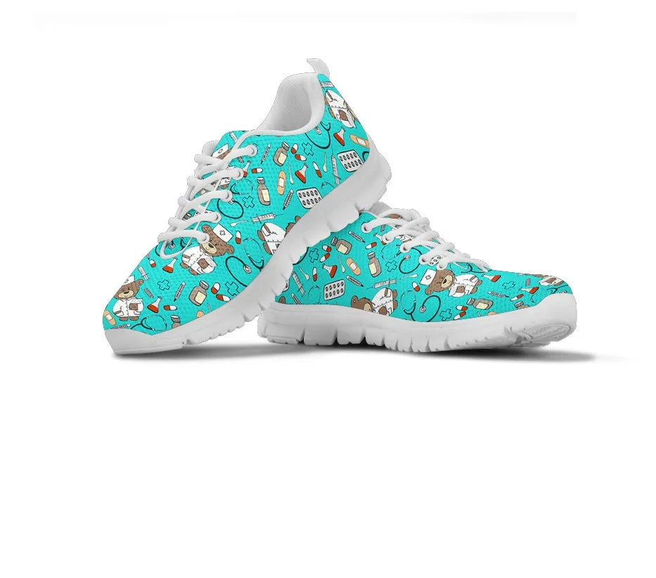 Light Blue Nurse Bear Sneaker