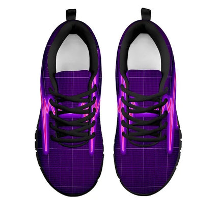 Fioletowe sneakersy Purple Nurse Cardiogram