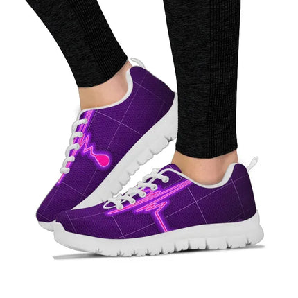 Fioletowe sneakersy Purple Nurse Cardiogram