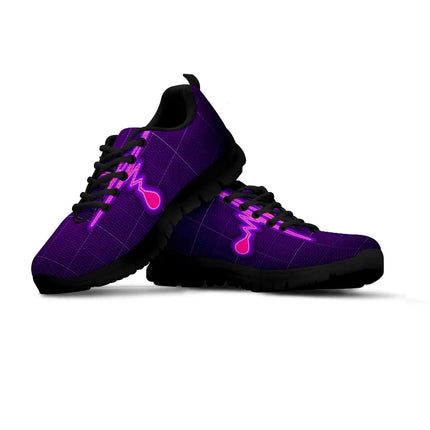 Fioletowe sneakersy Purple Nurse Cardiogram