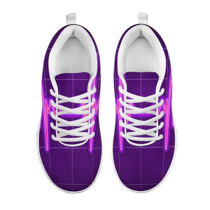 Fioletowe sneakersy Purple Nurse Cardiogram
