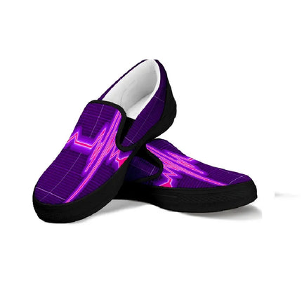 Sneakers Slip On Cardiogramma Viola da Infermiera