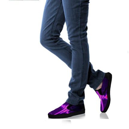 Sneakers Slip On Cardiogramma Viola da Infermiera