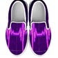 Purple Nurse Cardiogram Slip On Sneakers