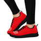 Women's Red Nurse Sneakers With White Cross