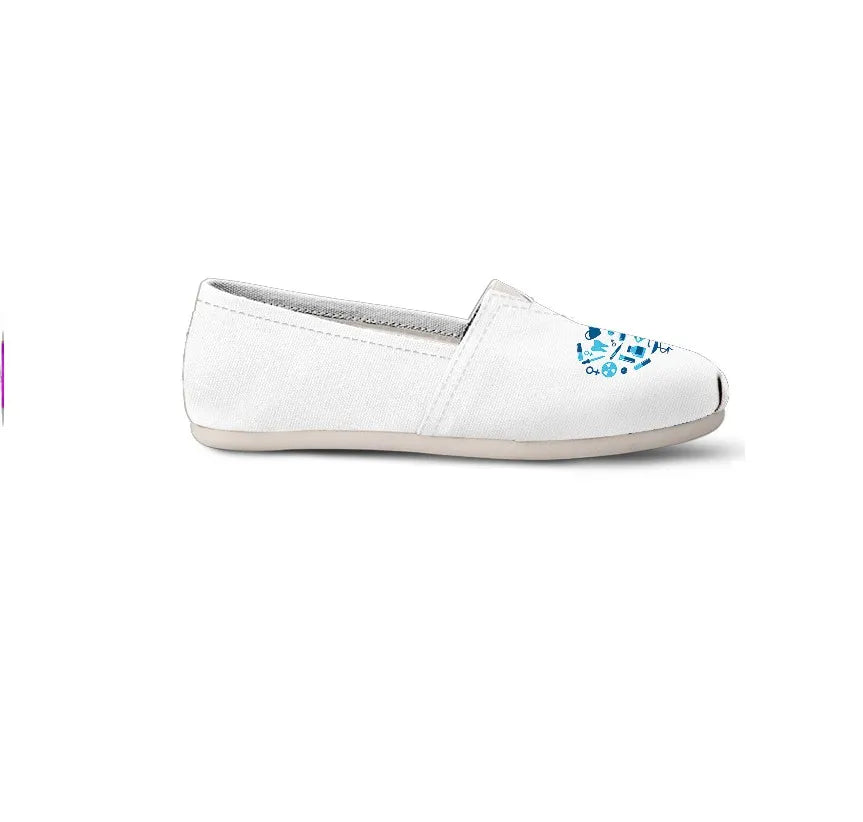 Blue heart 2025 nurse shoes