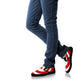 Women's Bold Red Cross Canvas Slips On Sneakers