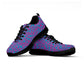 Women's Purple Mesh Nurse Sneakers With Medical Graphics