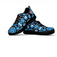 Women's Black Mesh Nurse Sneakers 3 With Blue-White Medical Icons