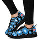 Women's Black Mesh Nurse Sneakers 3 With Blue-White Medical Icons