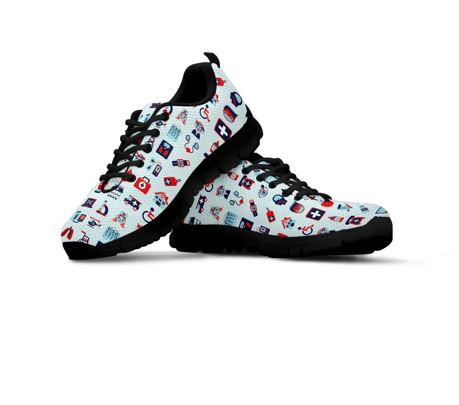 Women's Mesh Pale Blue Nurse Sneakers