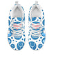 Women's White Mesh Nurse Sneakers 3 With Blue-White Medical Icons