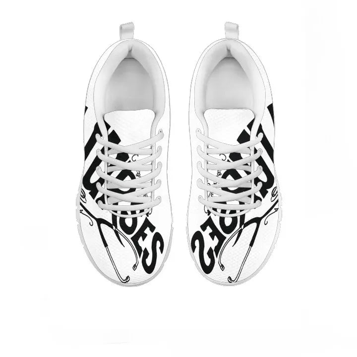 Women's White Nurse Sneakers With Nurse Logo