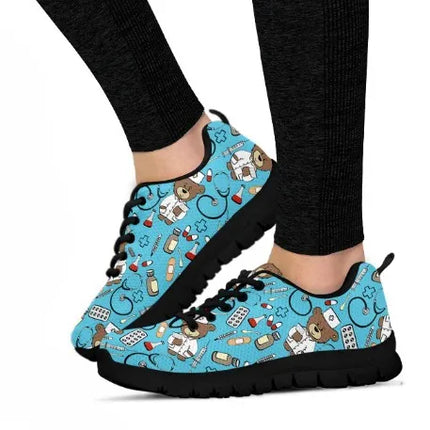 Damskie sneakersy Bear Nurse w jasnoniebieskim kolorze